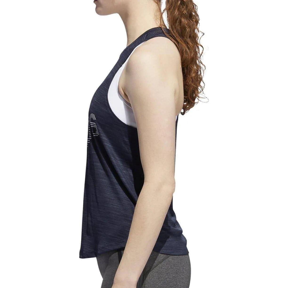 adidas Badge Of Sport Womens Training Vest Tank Top - Blue