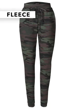 Alma Pants (Fleece) | Dusty Camo Dark Brown | Bukser fra Liberté