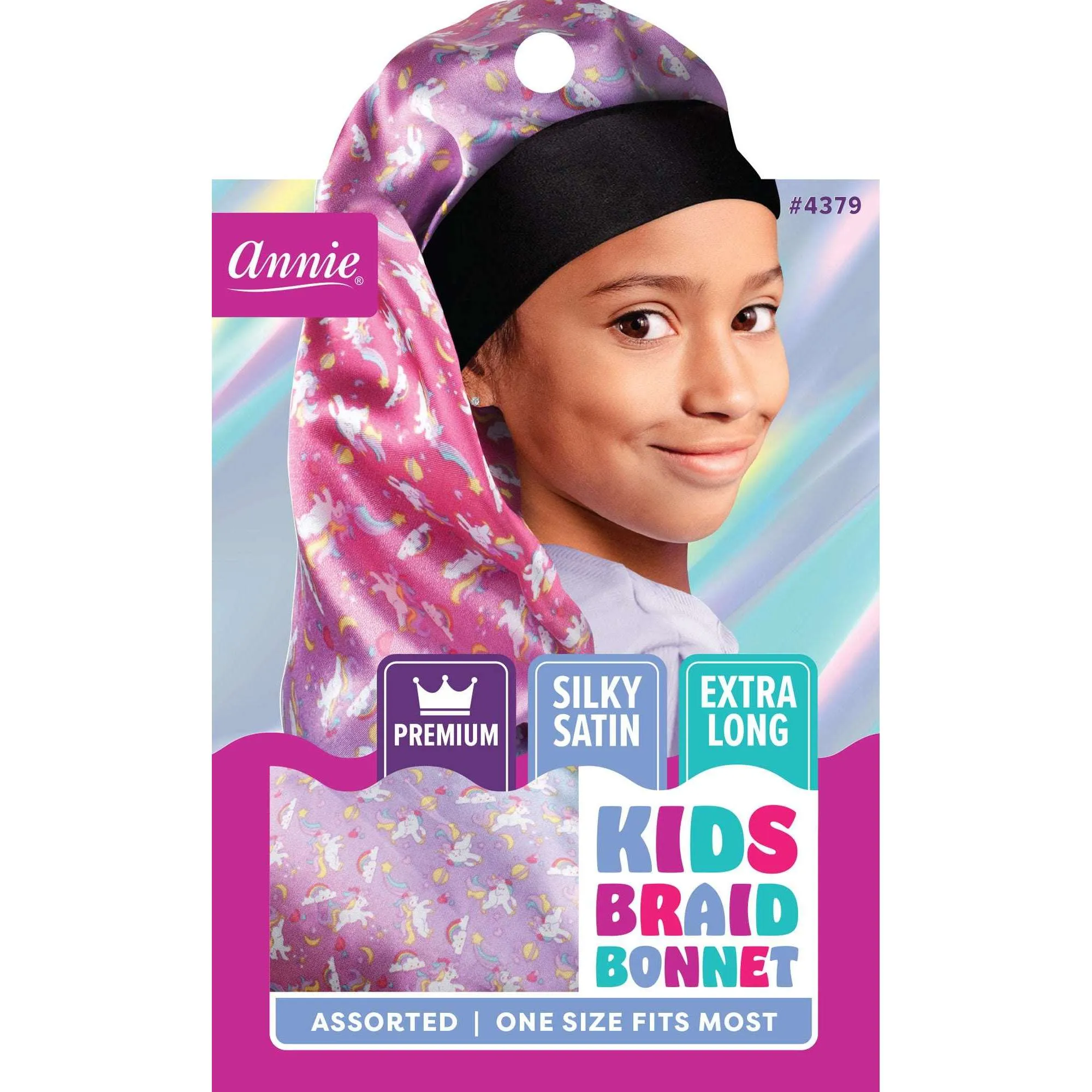 Annie Premium Kid's Silky Wide Edge Braid Bonnet #4379