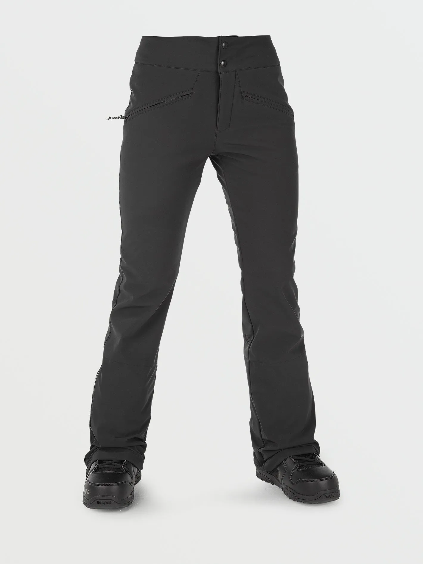 Battle Stretch High Rise Trousers - Black