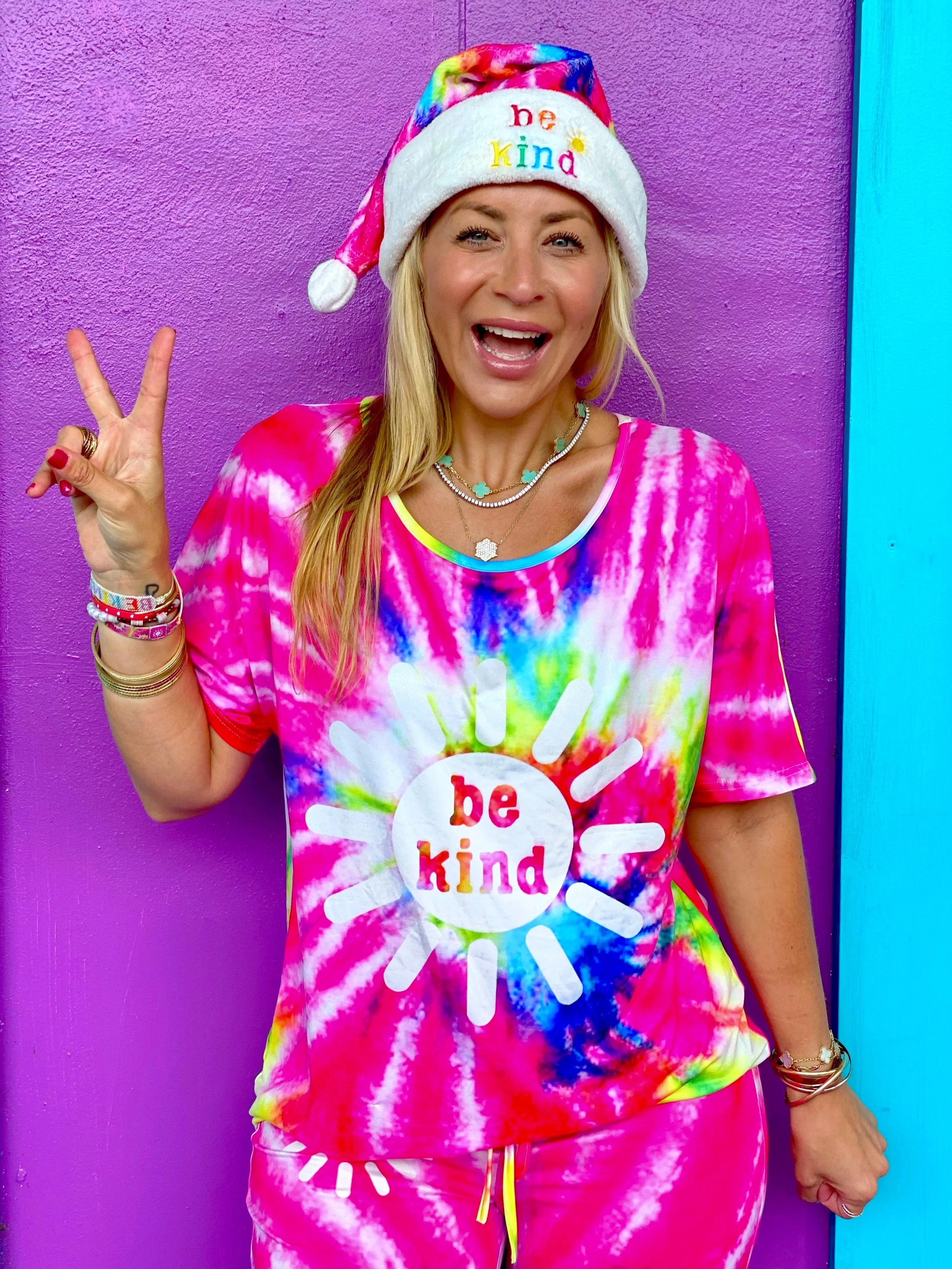 Be Kind Tie Dye Lounge Top