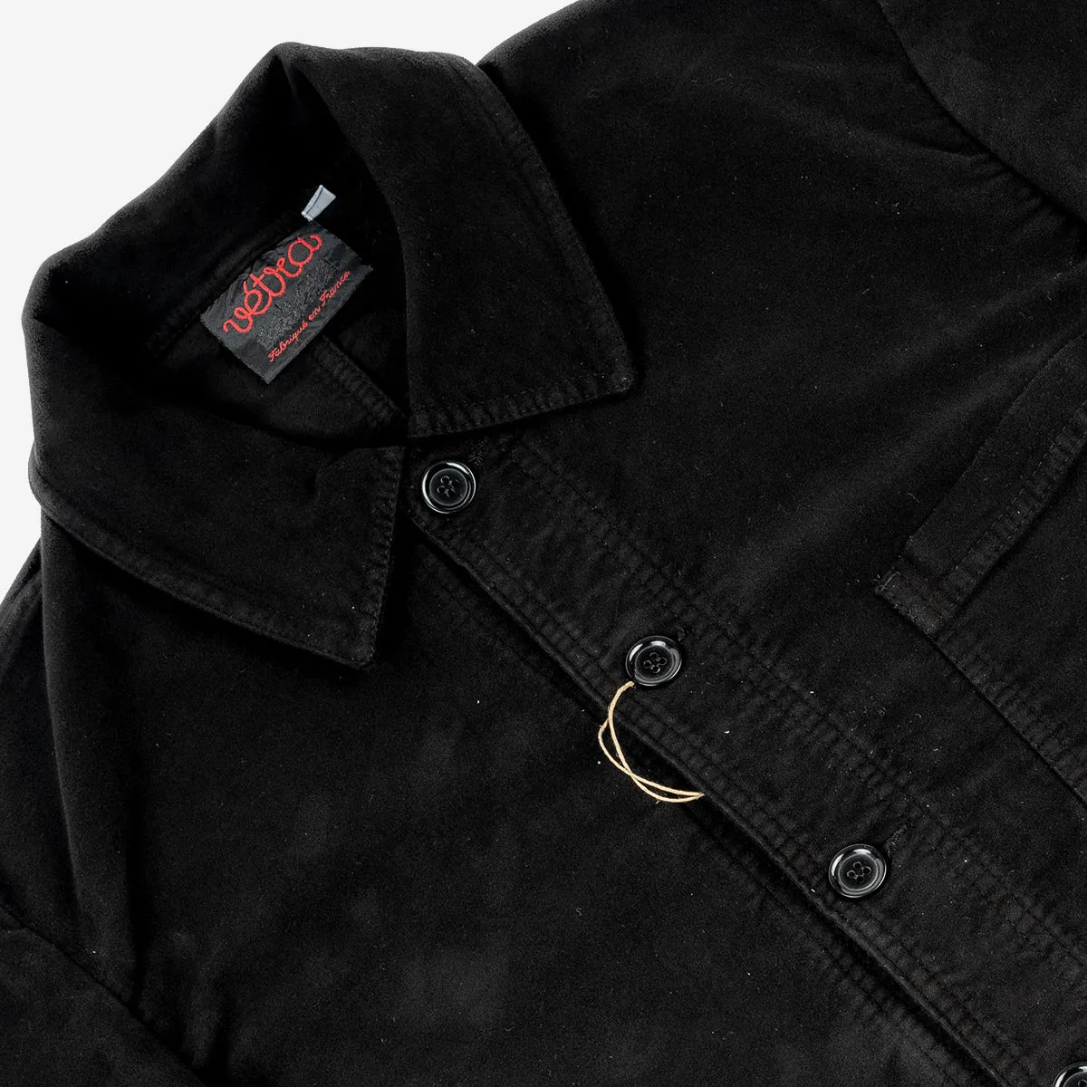 Chore Jacket - Suede OD - Black