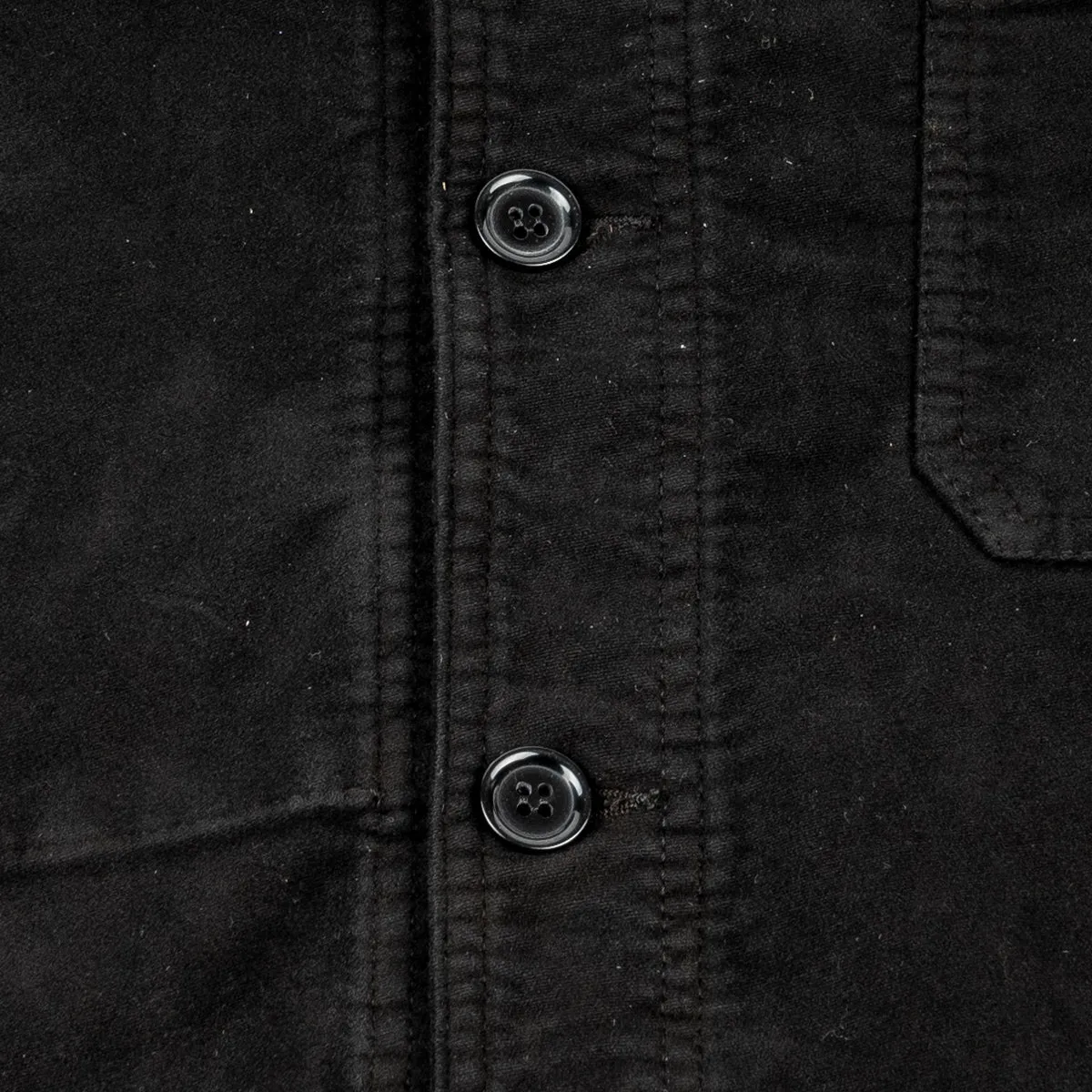 Chore Jacket - Suede OD - Black