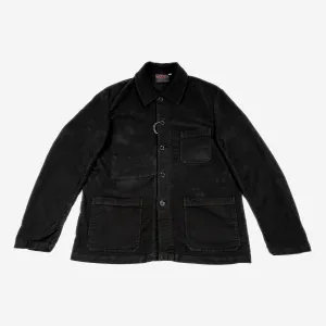 Chore Jacket - Suede OD - Black