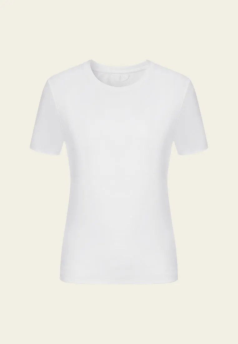 Cotton Jersey White Shirt