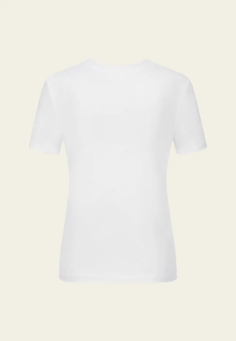 Cotton Jersey White Shirt