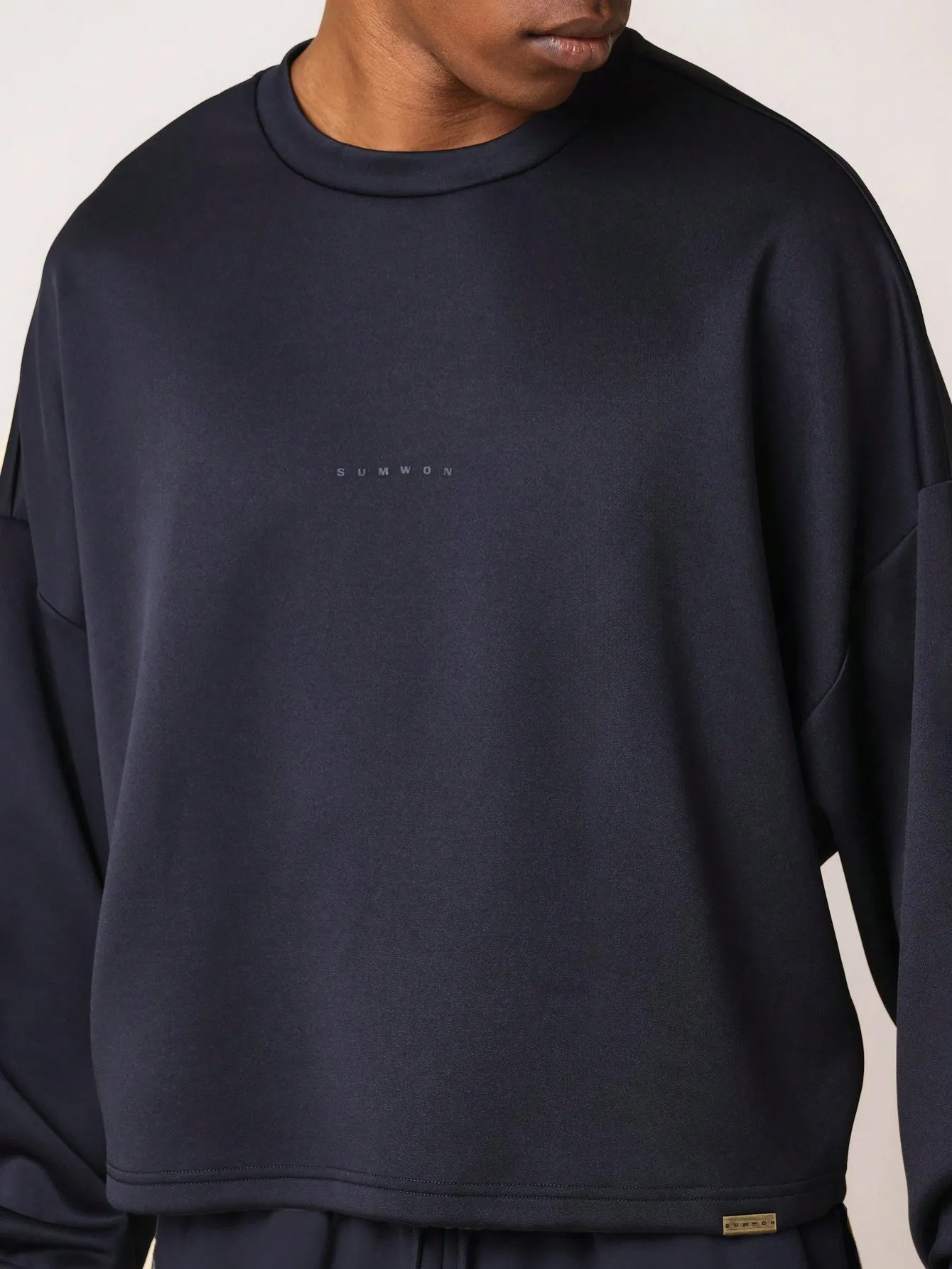 Crop Crew Neck Super Premium Heavyweight Essential Sweatshirt