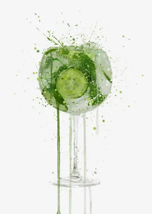 Gin and Tonic Wall Art Print 'Goblet 2.0'