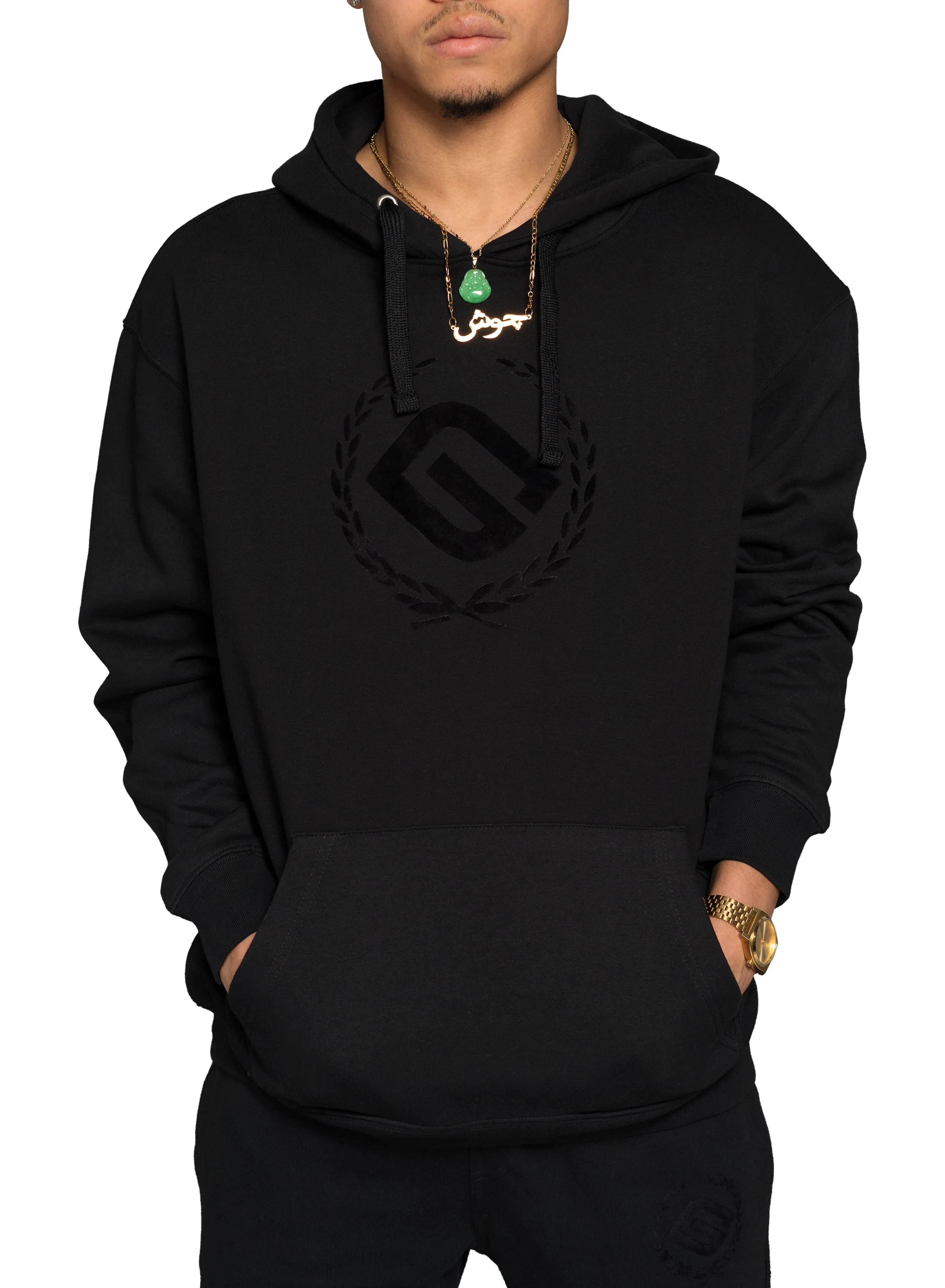 Gully Klassics Flock Logo Hoodie