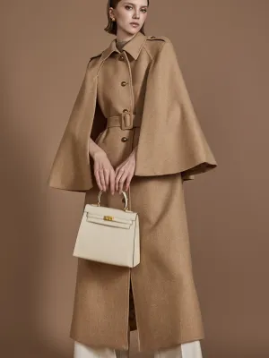 J2465 Cape Coat With Belt