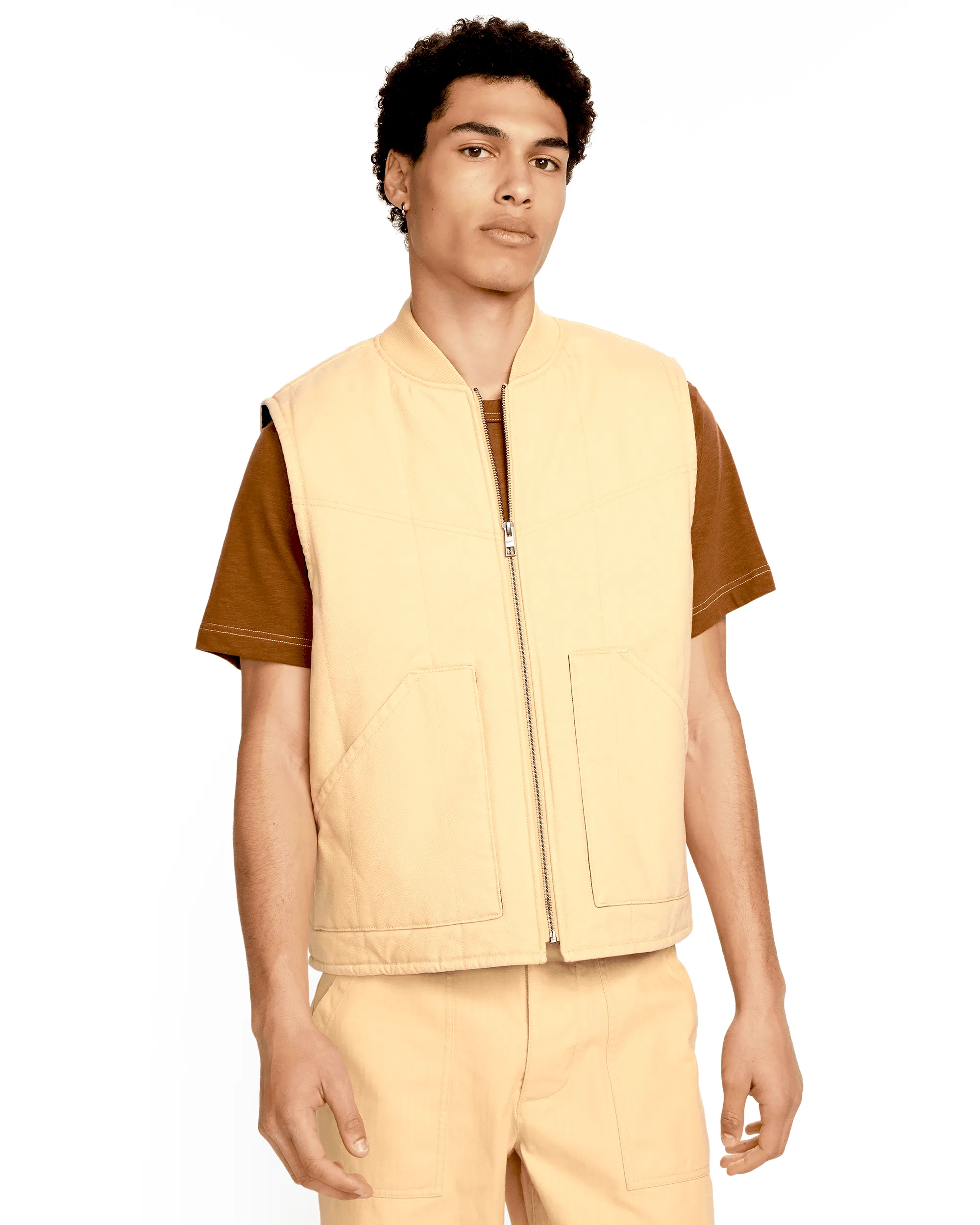 Life Padded Work Vest - Sesame / Sesame