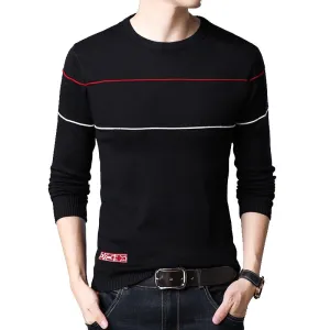 Men O-neck Knit Fit Sweater