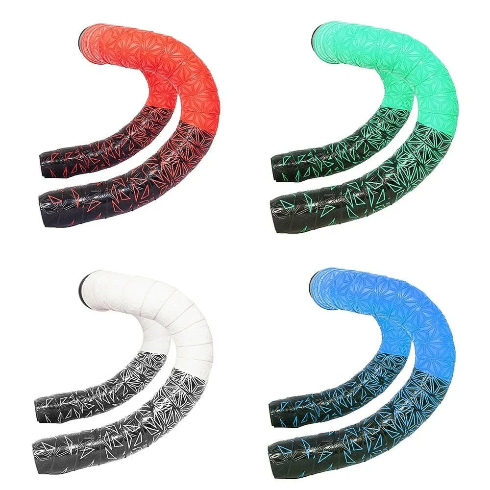 New Road Bike Bar Tape Colorful Gradient Color Handlebar Tapes EVA PU Soft Anti-Vibration Wrap Tape Durable Bar Bartape 2150mm