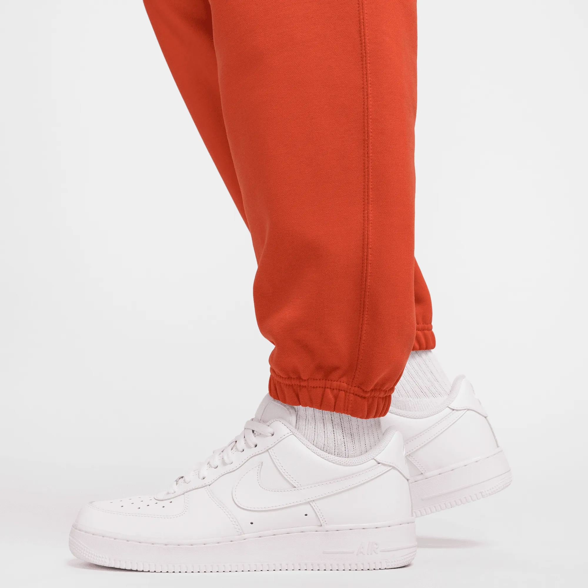 Nike Solo Swoosh Men's Red Fleece Pants