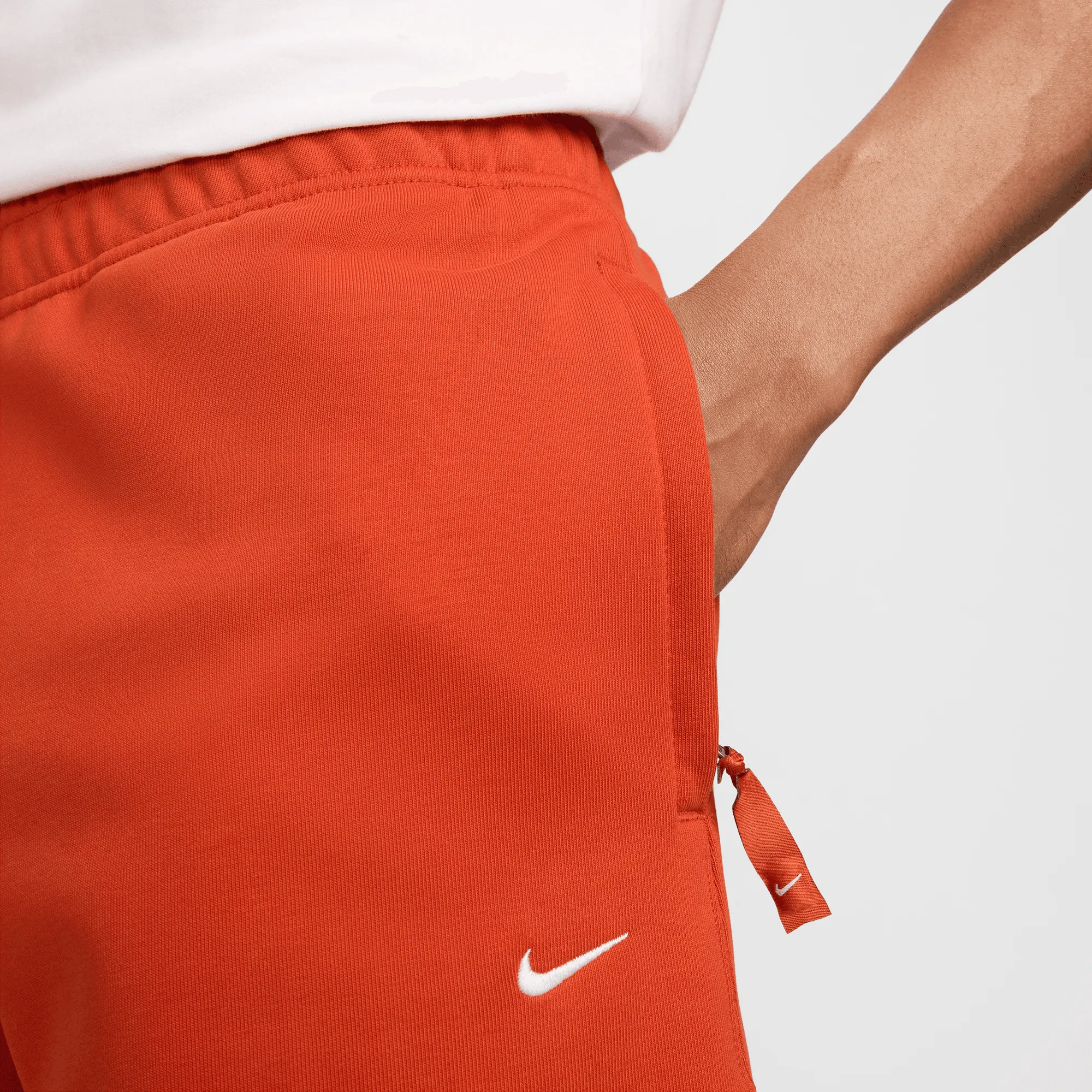 Nike Solo Swoosh Men's Red Fleece Pants