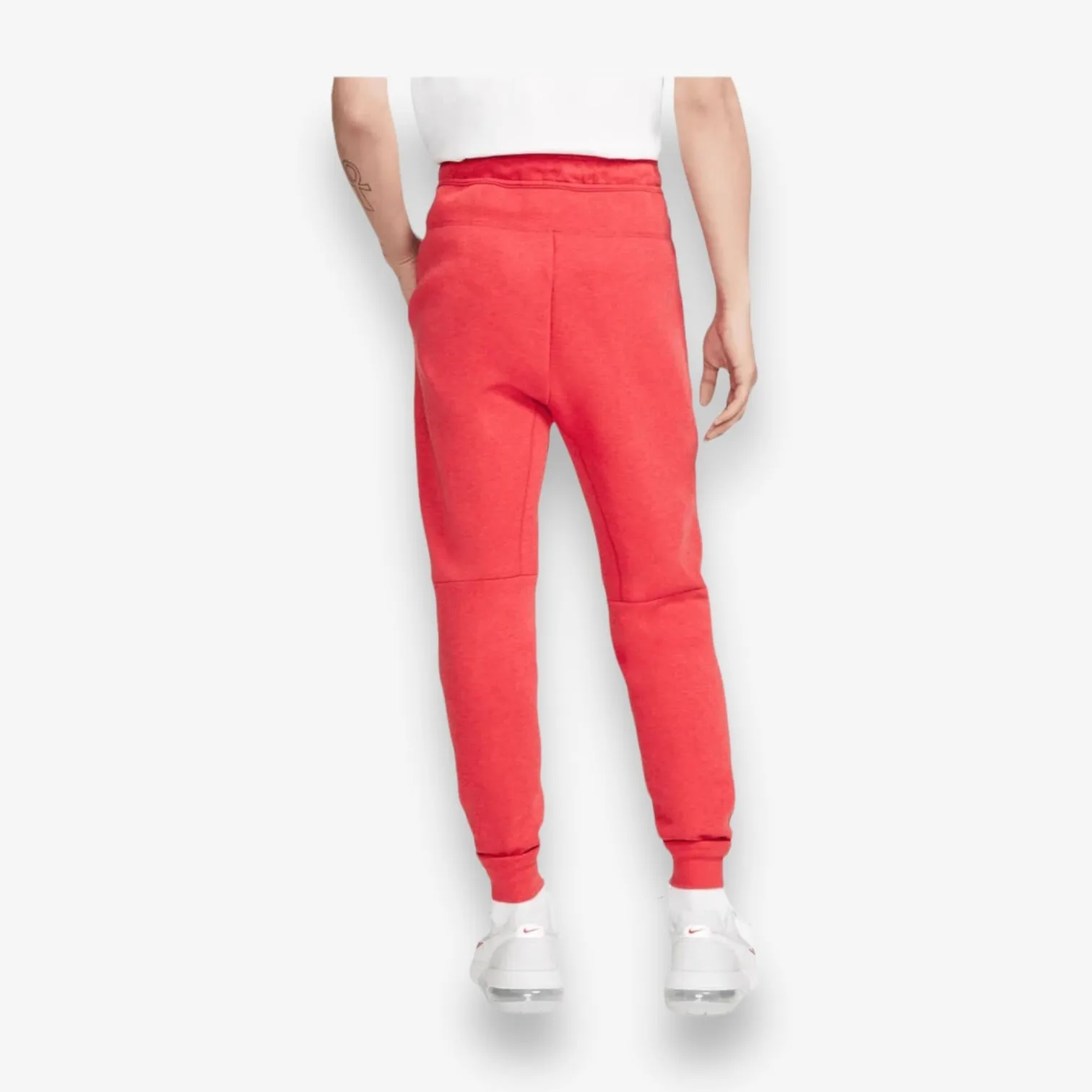 NIKE SPORTSWEAR TECH FLEECE PANTS LT UNIV RED HTR/BLACK FB8002-672