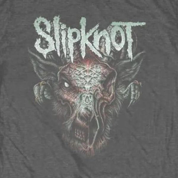 Slipknot Kids T-Shirt - Slipknot Infected Goat - Charcoal