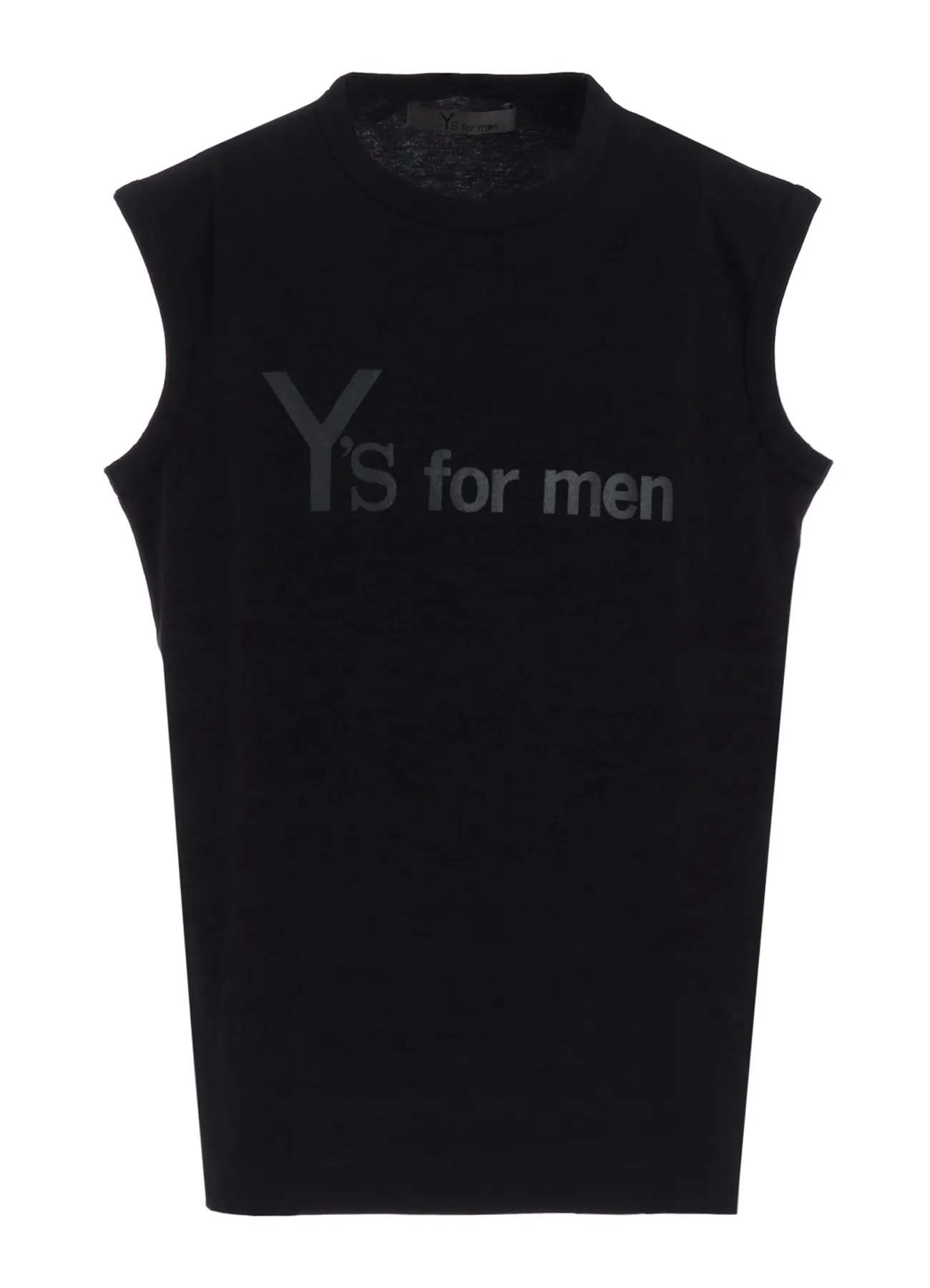 Y's for men LOGO PRINT SLEEVELESS T-SHIRTS