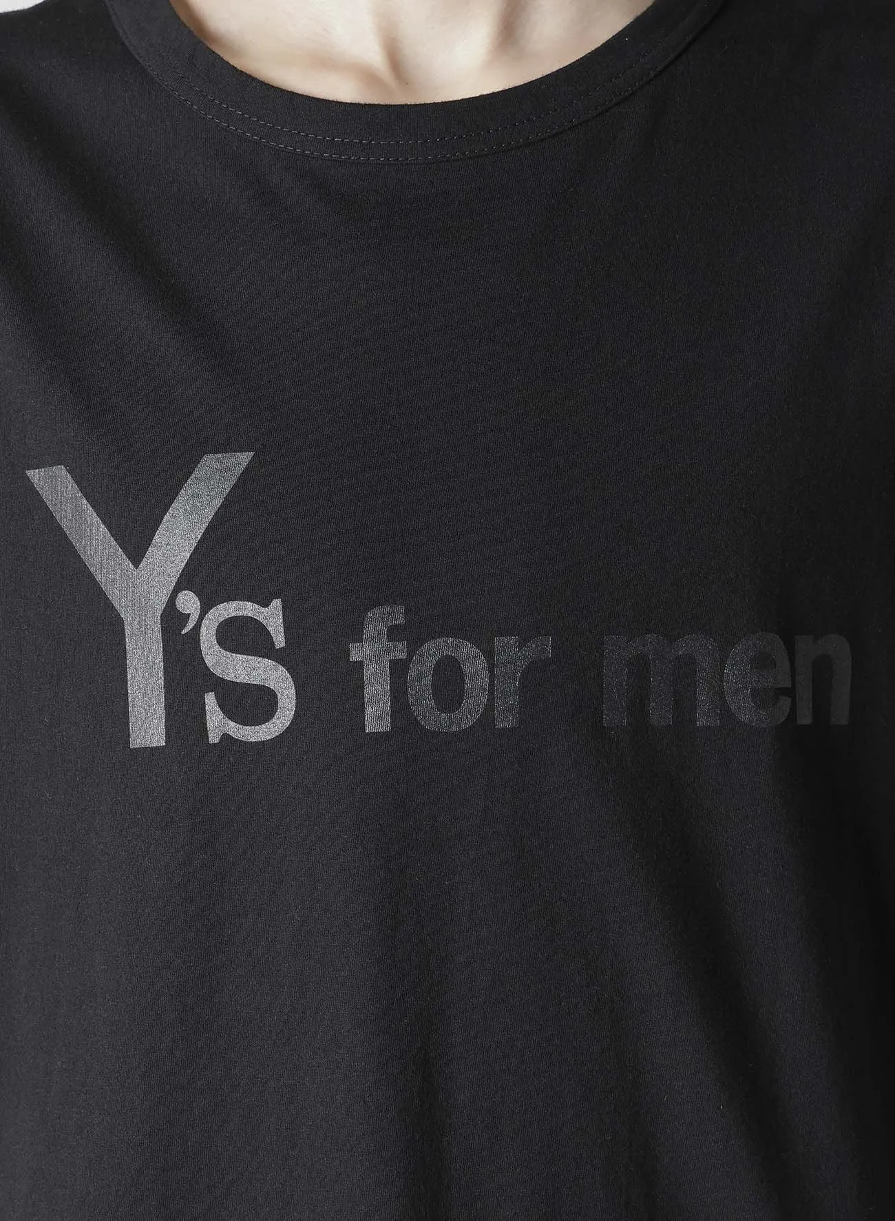 Y's for men LOGO PRINT SLEEVELESS T-SHIRTS